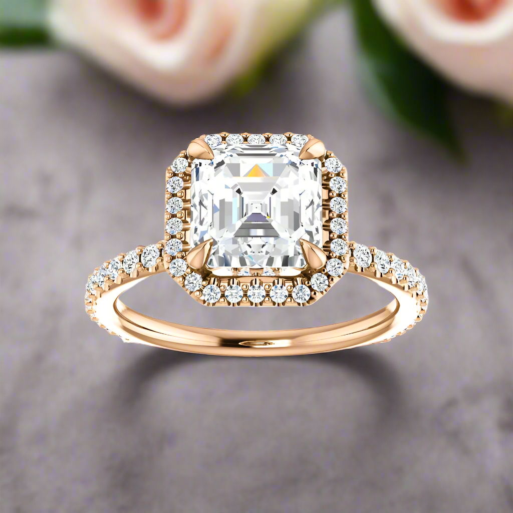 The Ada Asscher Moissanite Ring