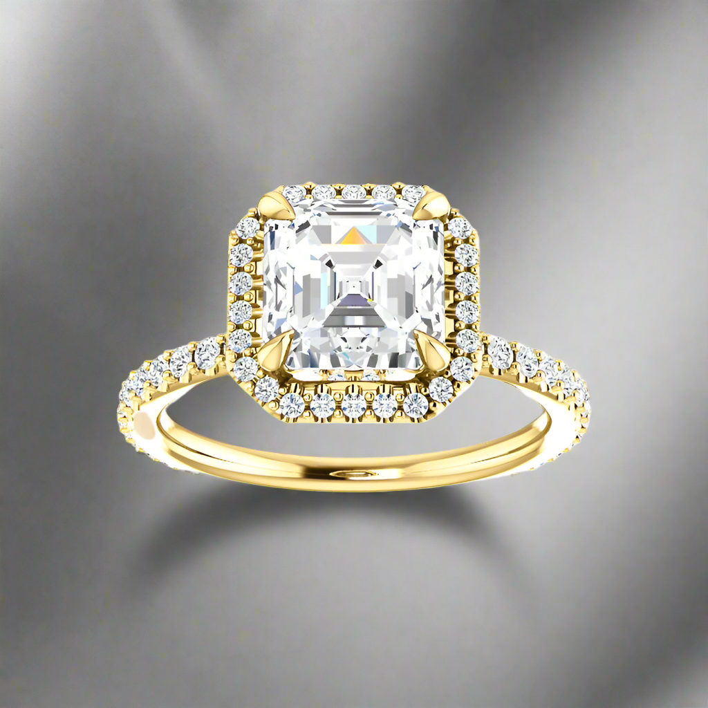 The Ada Asscher Moissanite Ring