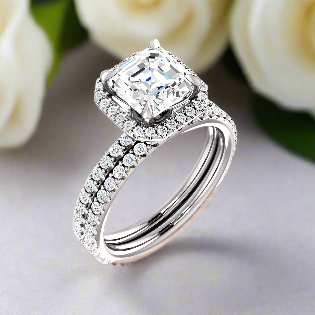 The Ada Asscher Moissanite Ring