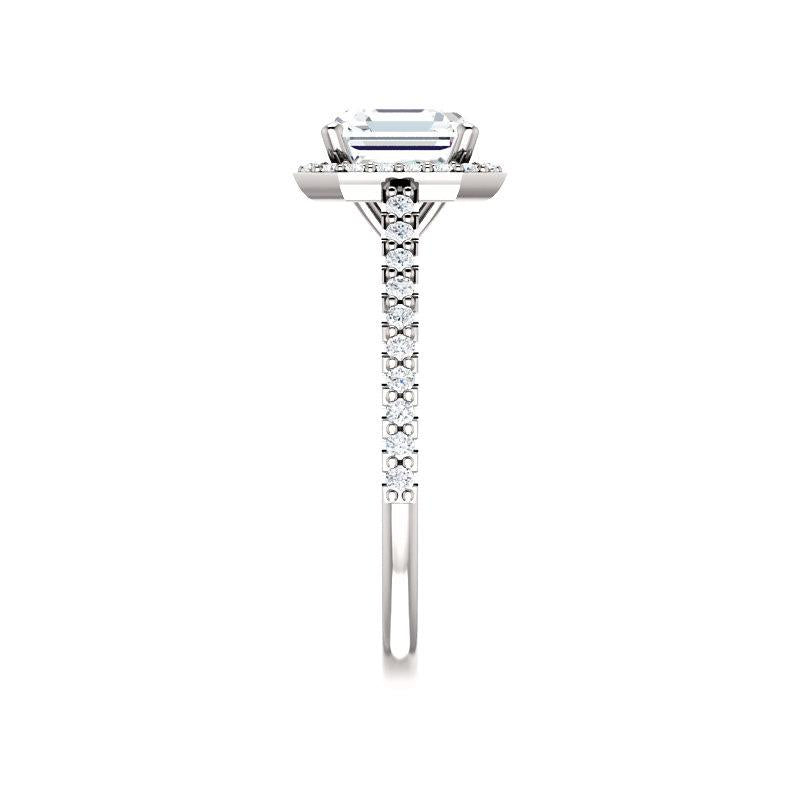 The Viva Asscher Moissanite Ring