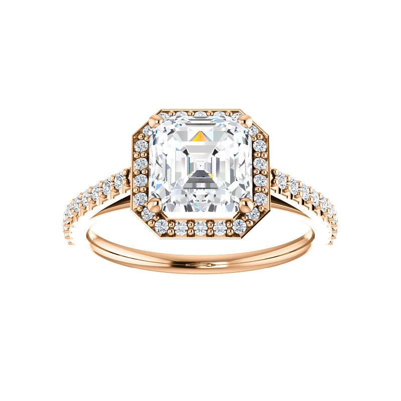 The Viva Asscher Moissanite Ring