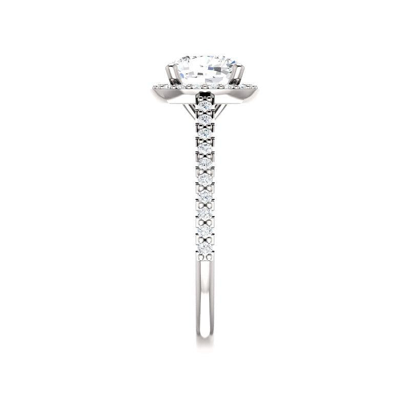 The Viva Cushion Moissanite Ring