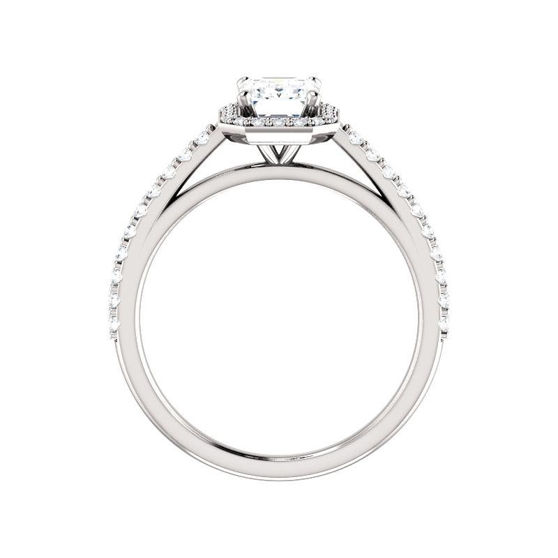 The Viva Emerald Moissanite Ring