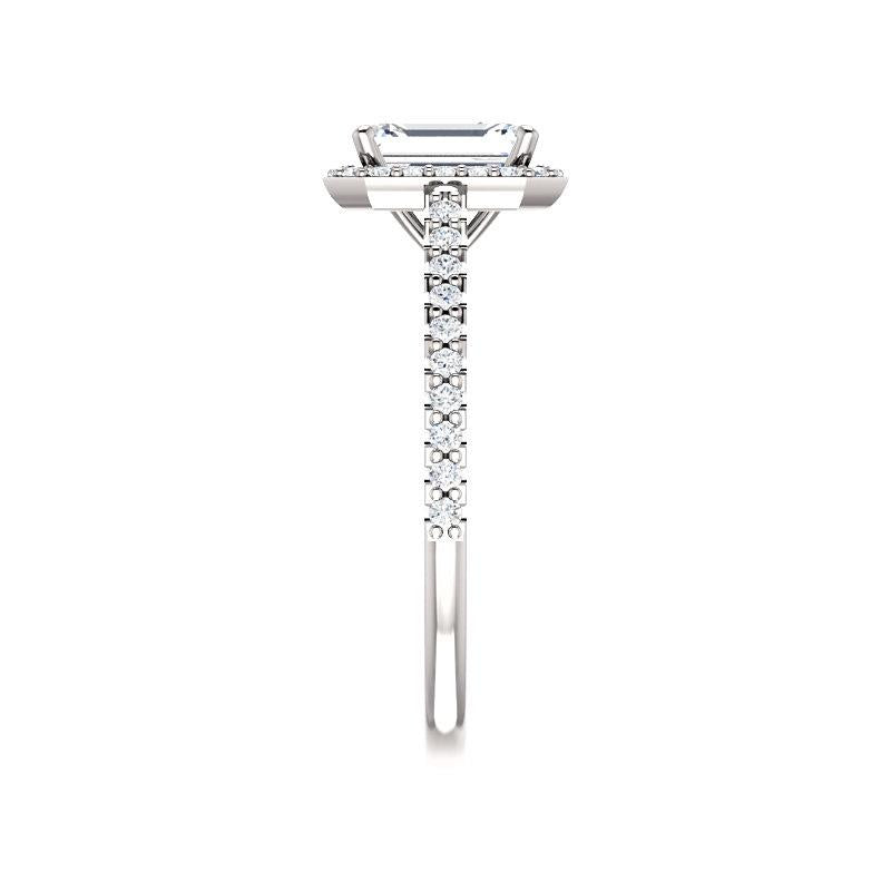 The Viva Emerald Moissanite Ring