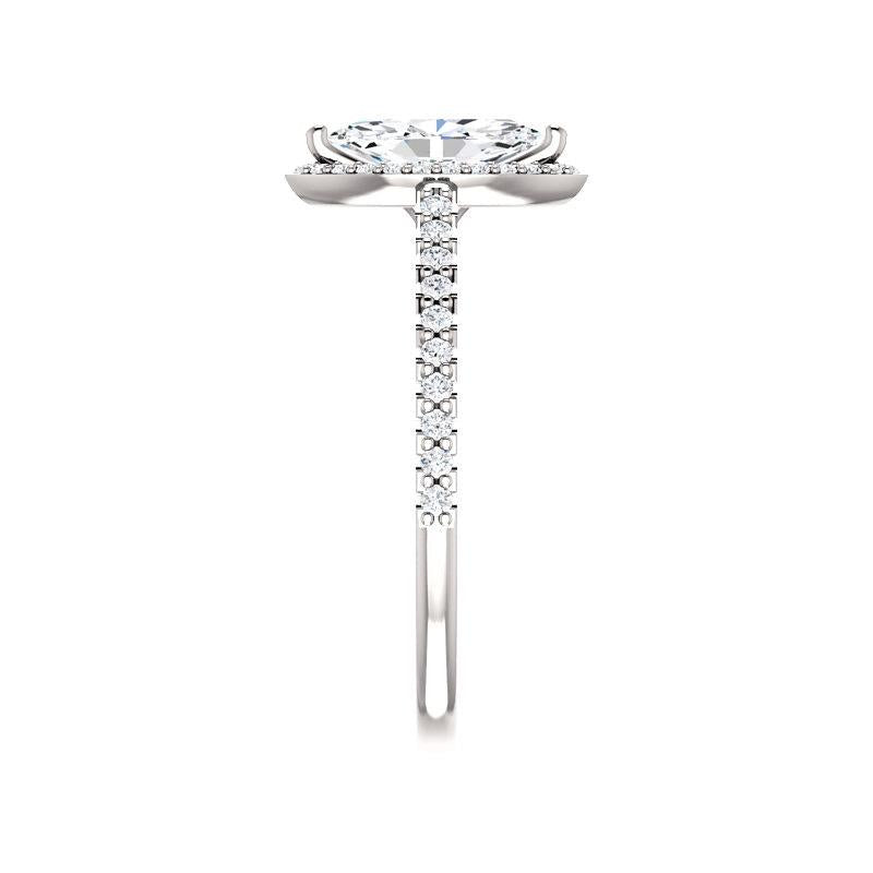 The Viva Marquise Moissanite Ring