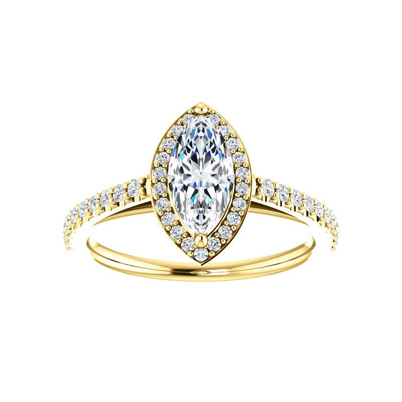 The Viva Marquise Moissanite Ring