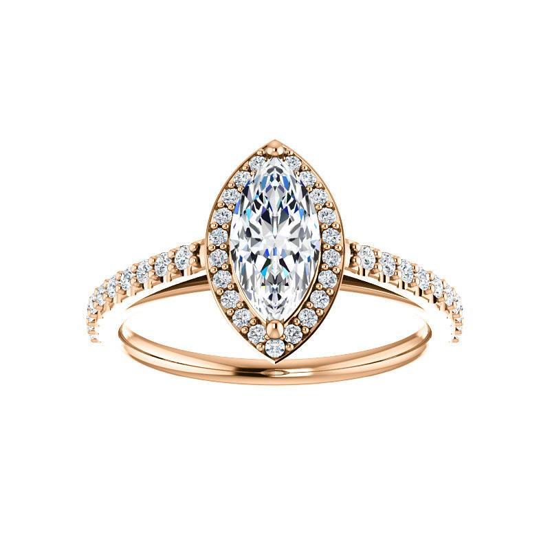 The Viva Marquise Moissanite Ring
