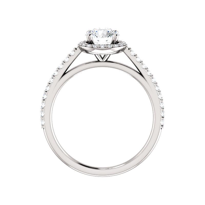 The Viva Round Moissanite Ring