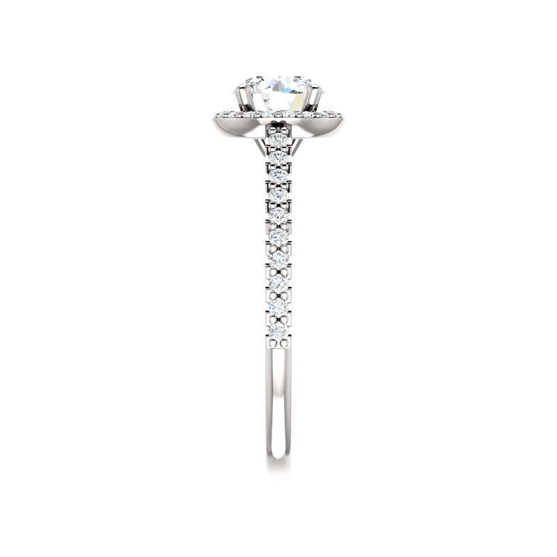 The Viva Round Moissanite Ring
