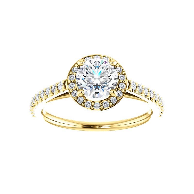 The Viva Round Moissanite Ring