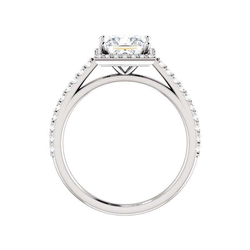 The Viva Princess Moissanite Ring