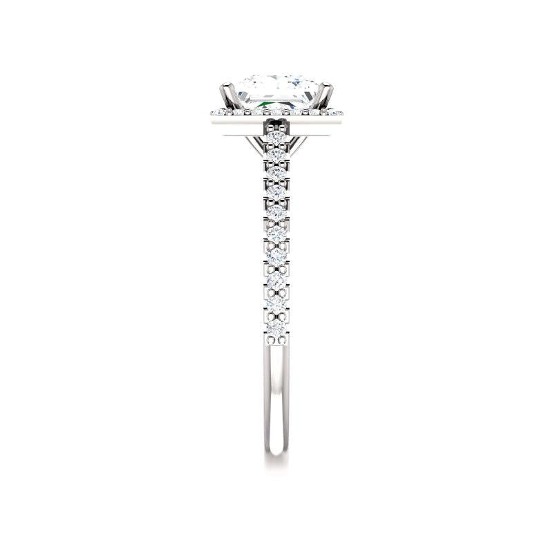 The Viva Princess Moissanite Ring