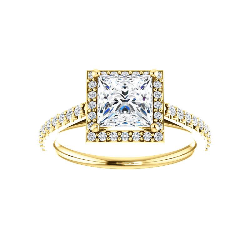 The Viva Princess Moissanite Ring