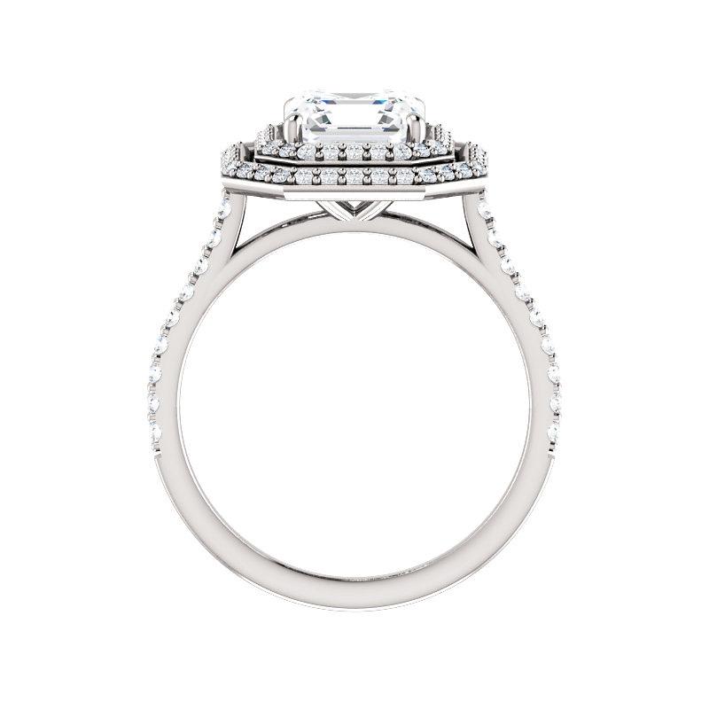 The Viva II Asscher Moissanite Ring