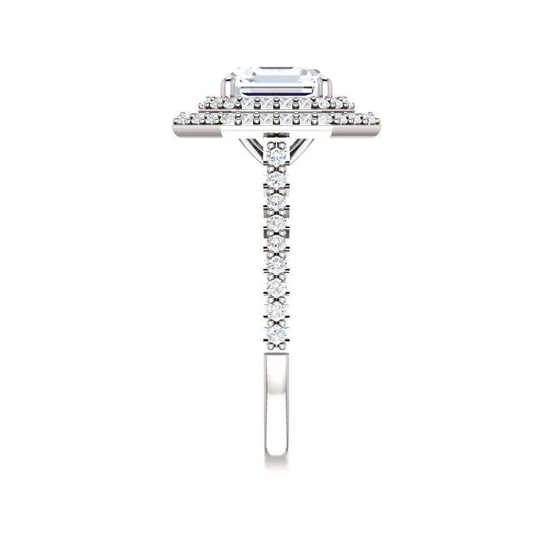 The Viva II Asscher Moissanite Ring