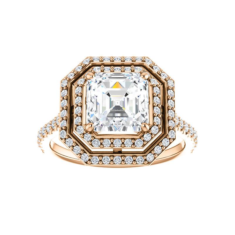The Viva II Asscher Moissanite Ring