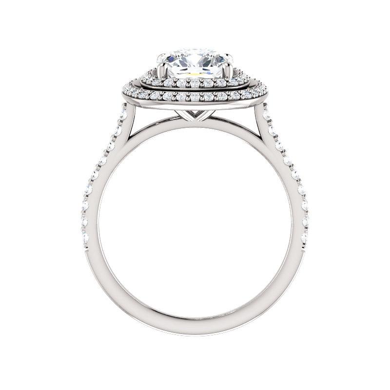The Viva II Cushion Moissanite Ring