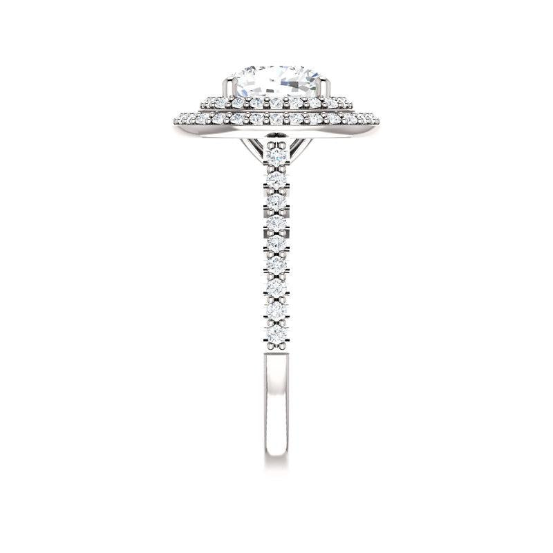 The Viva II Cushion Moissanite Ring