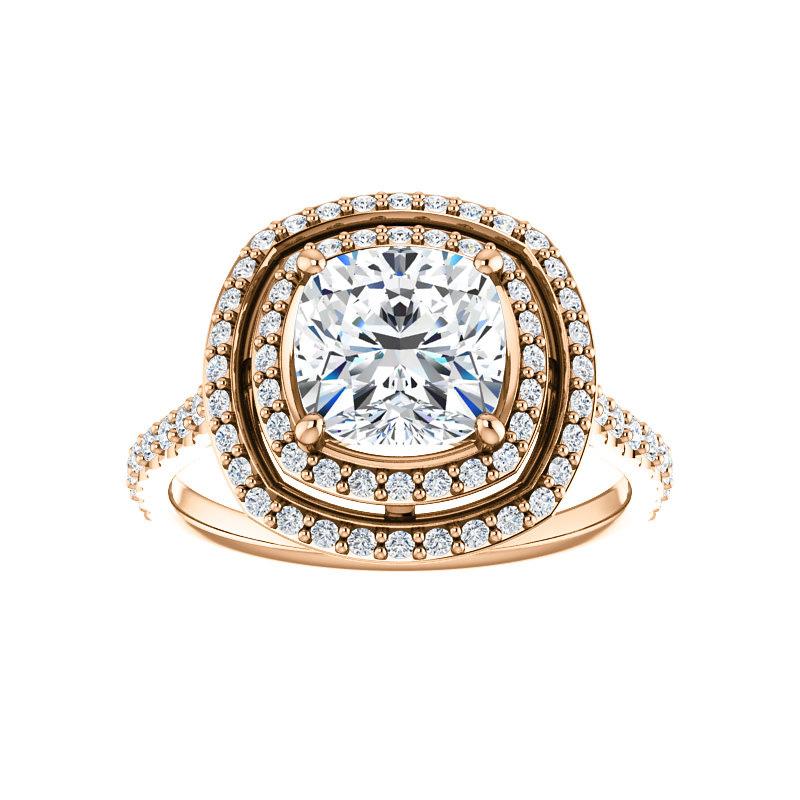 The Viva II Cushion Moissanite Ring