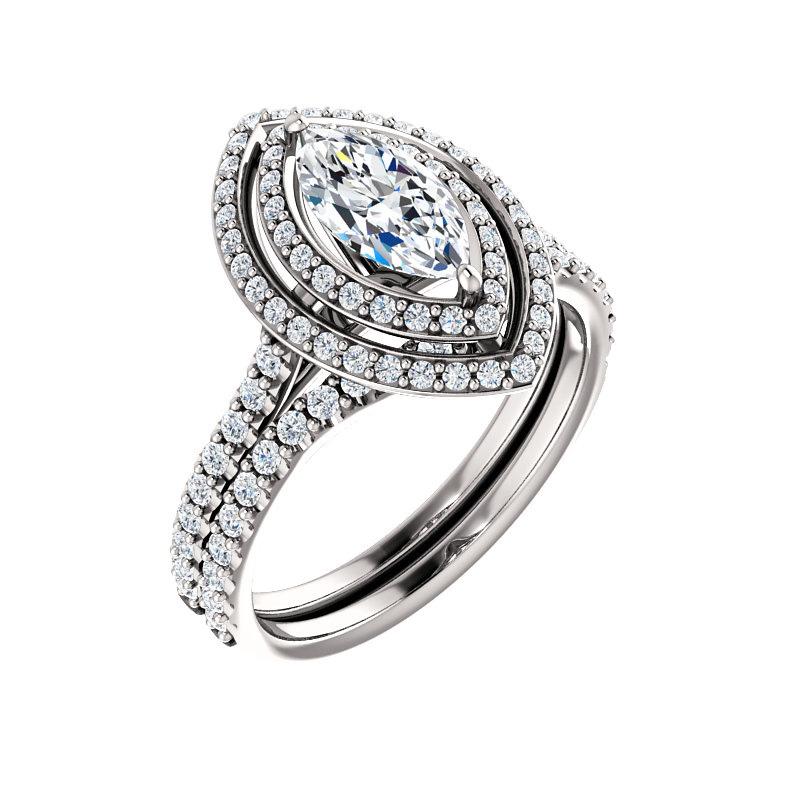 The Viva II Marquise Moissanite Ring