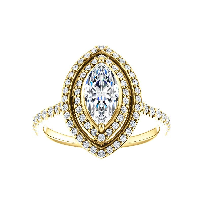 The Viva II Marquise Moissanite Ring