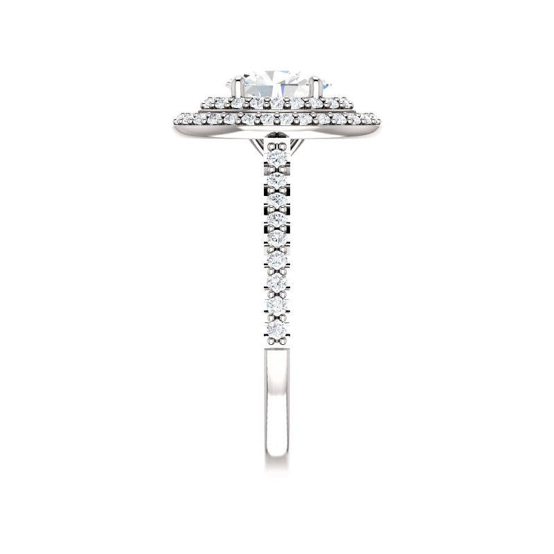 The Viva II Oval Moissanite Ring