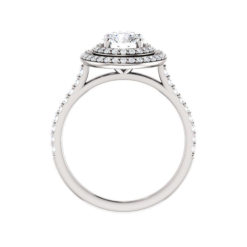 The Viva II Round Moissanite Ring
