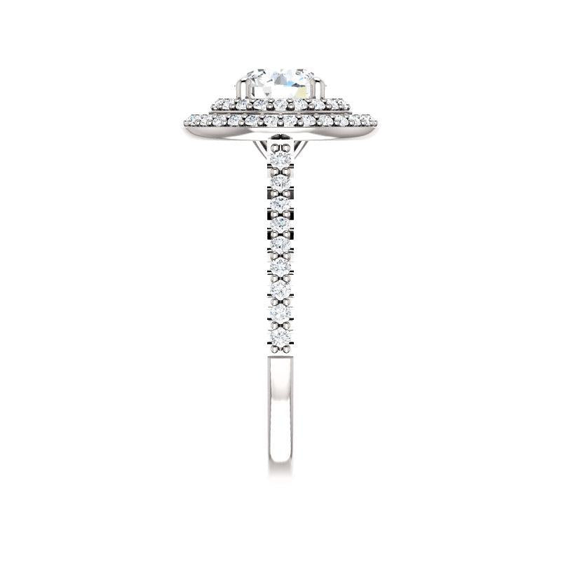 The Viva II Round Moissanite Ring