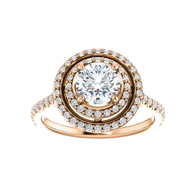 The Viva II Round Moissanite Ring