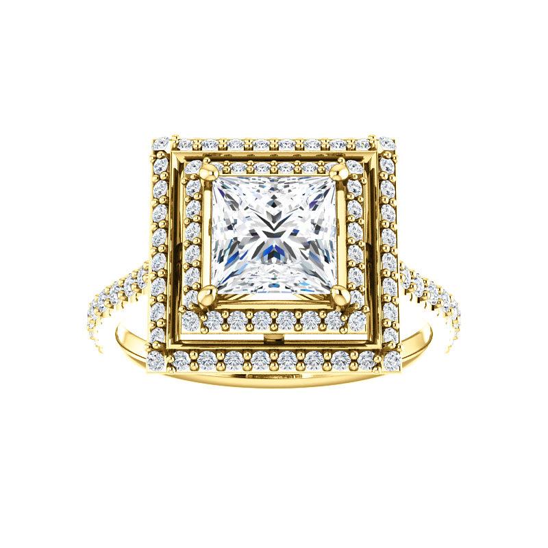 The Viva II Princess Moissanite Ring