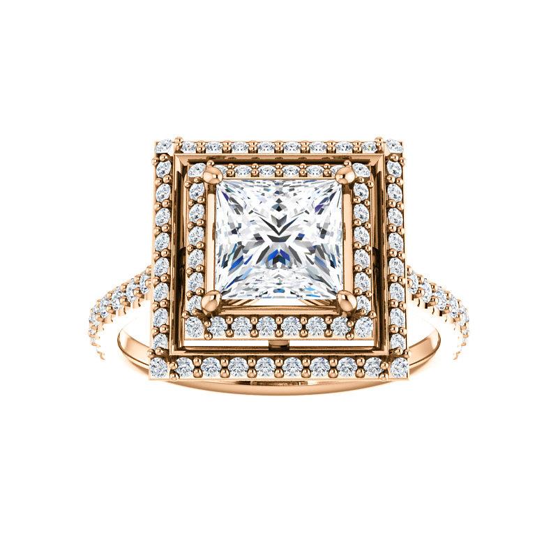 The Viva II Princess Moissanite Ring