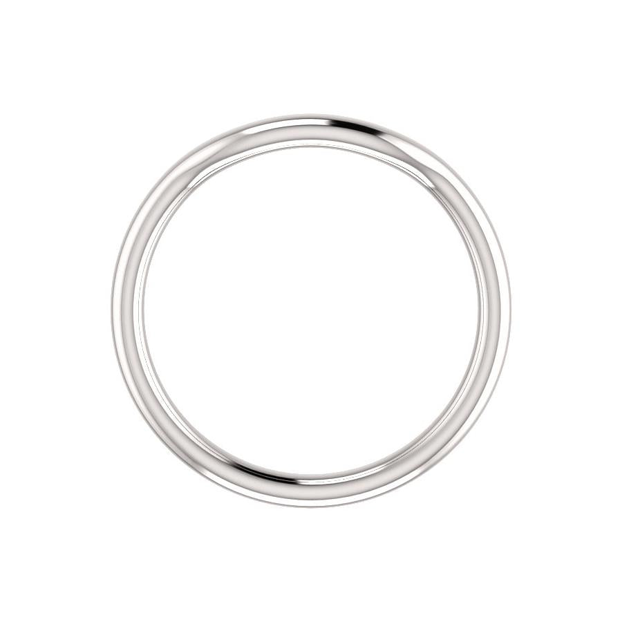 The Meghan Design Wedding Ring In White Gold Profile