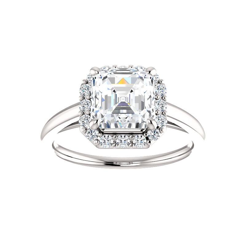 The Nadia Asscher Moissanite Ring