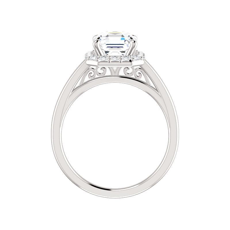 The Nadia Asscher Moissanite Ring