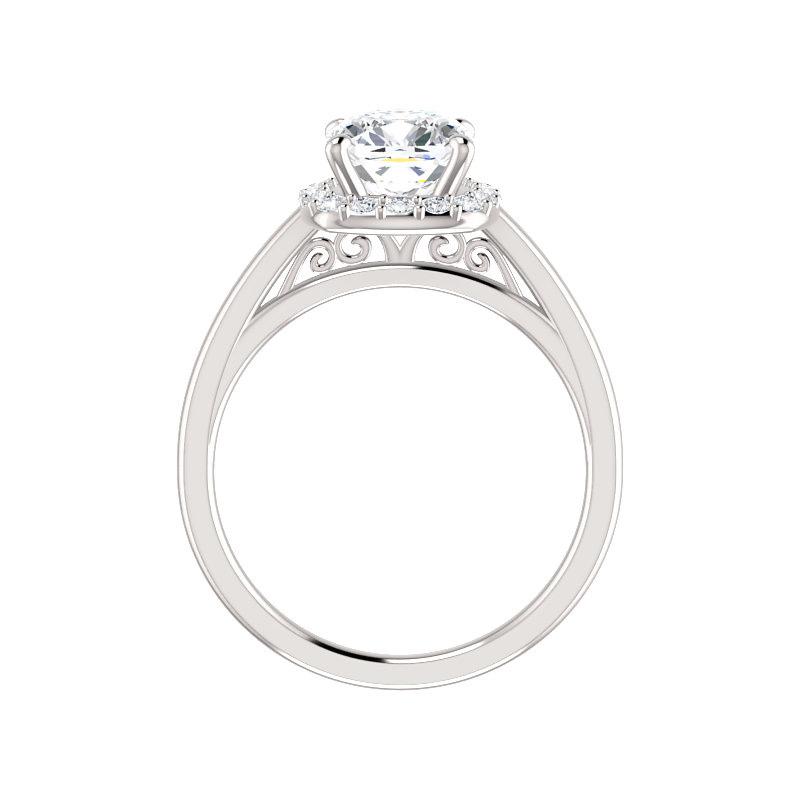 The Nadia Cushion Moissanite Ring
