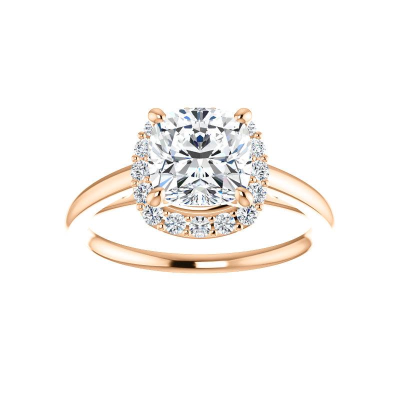 The Nadia Cushion Moissanite Ring