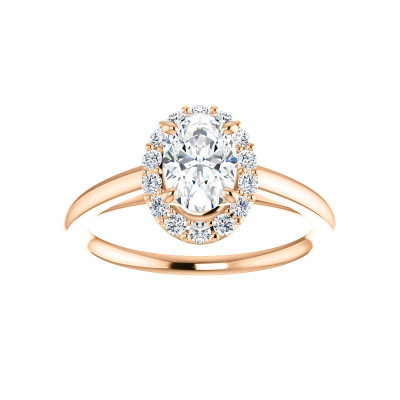 The Nadia Oval Cut Moissanite Ring