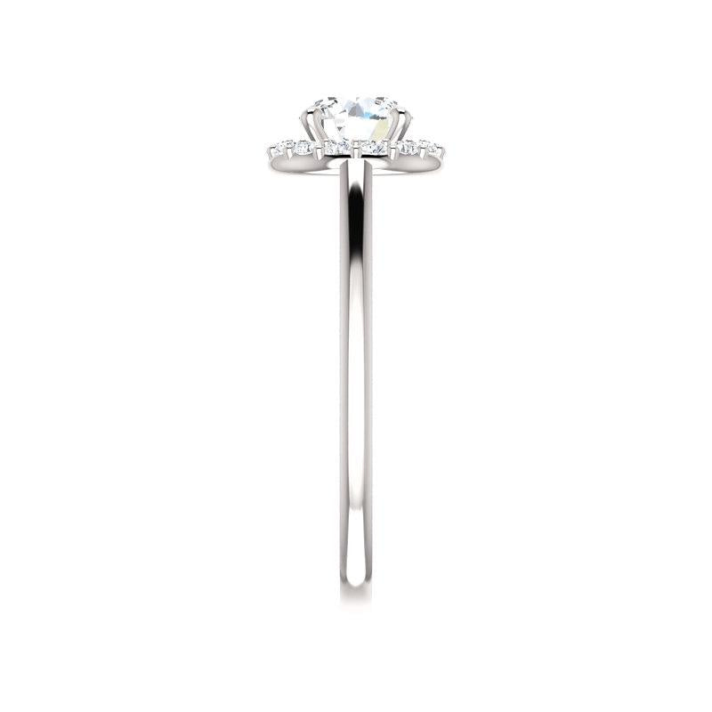 The Nadia Round Moissanite Ring