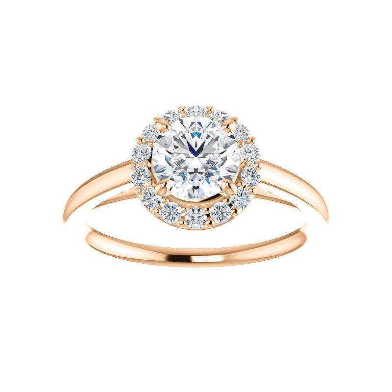 The Nadia Round Moissanite Ring