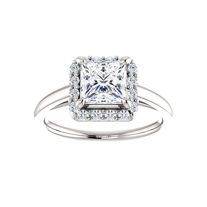 The Nadia Princess Moissanite Ring