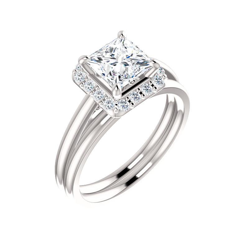 The Nadia Princess Lab Diamond Ring