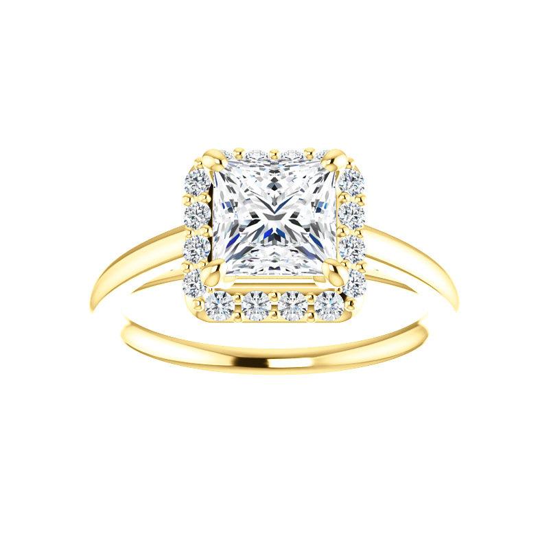 The Nadia Princess Lab Diamond Ring