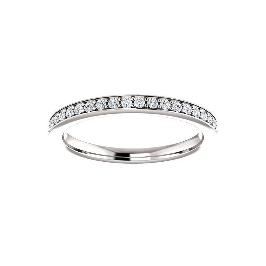 Weston wedding ring in white gold