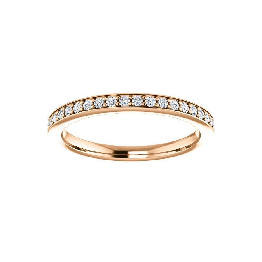 Weston wedding ring in rose gold