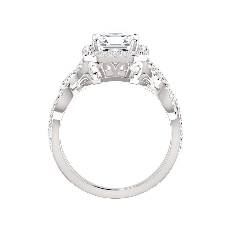 The Arlene Asscher Moissanite Ring