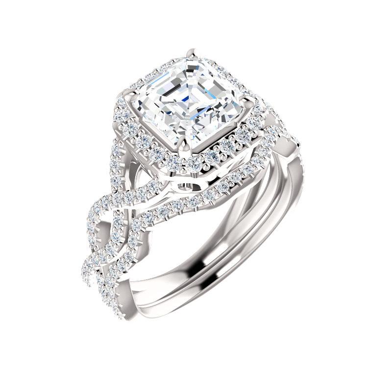 The Arlene Asscher Moissanite Ring