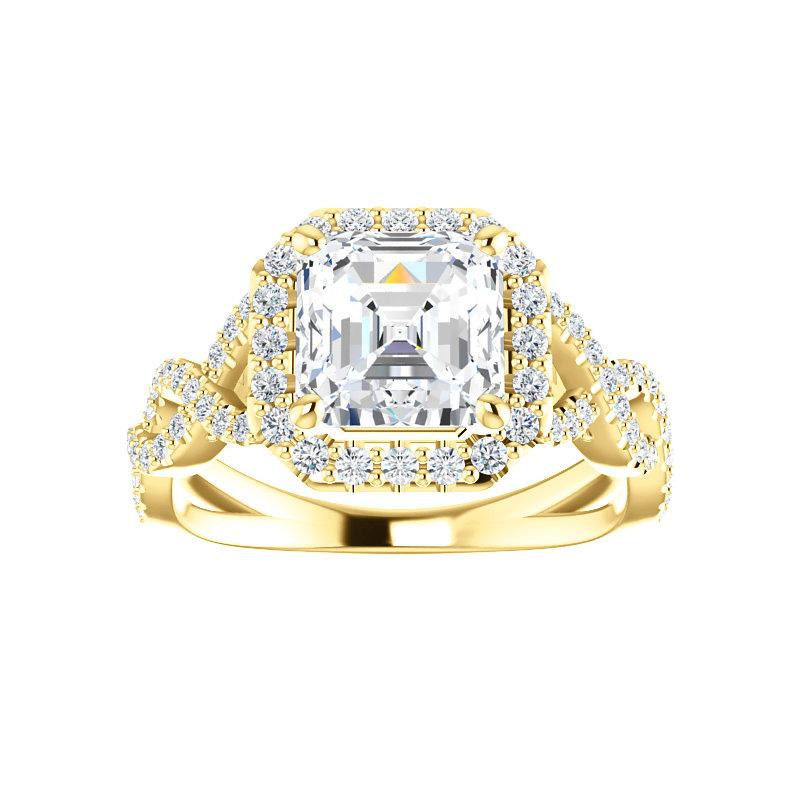 The Arlene Asscher Moissanite Ring