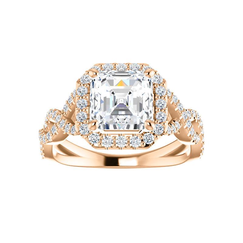 The Arlene Asscher Moissanite Ring