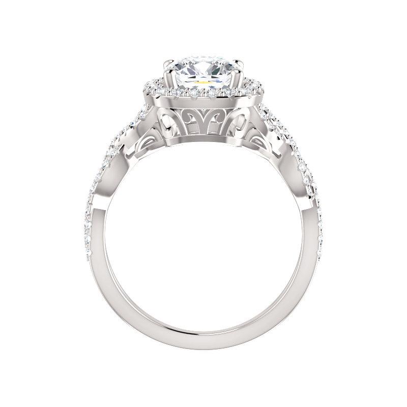 The Arlene Cushion Moissanite Ring