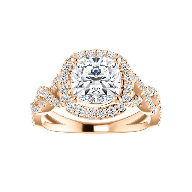 The Arlene Cushion Moissanite Ring